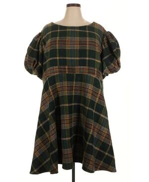 Ivy City Co. Holly Plaid Dress Mini Dress Size 5X